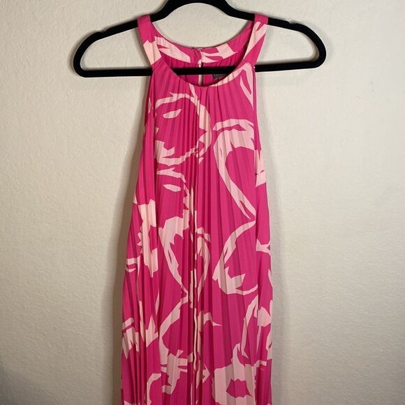 Vince Camuto Pleated Dress Sz M - Picture 4 of 9